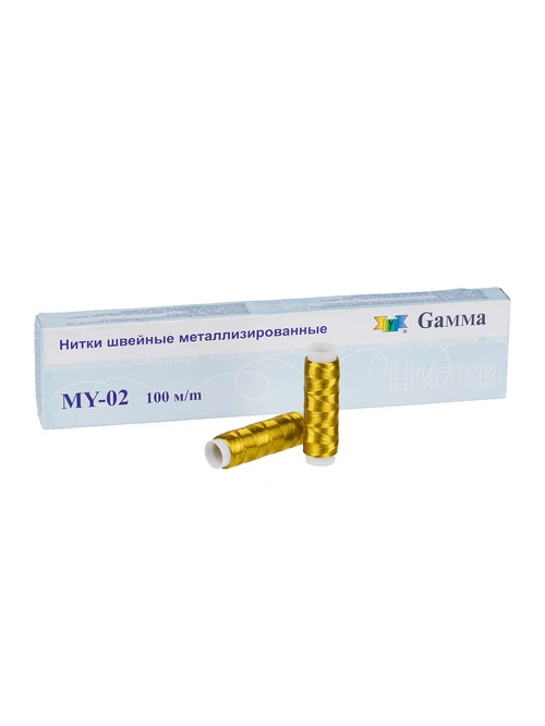 Нитки металлизированные MY-02 100м серебро - фото 3