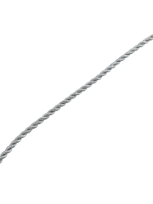 Шнур витой 5мм GC-053m серебро 1м - фото 5