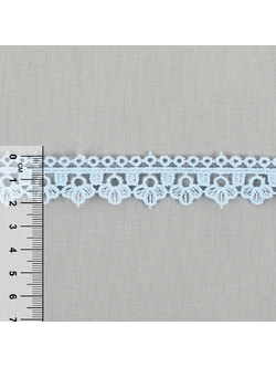 Гипюр GGM-2102 21мм голубой 1метр