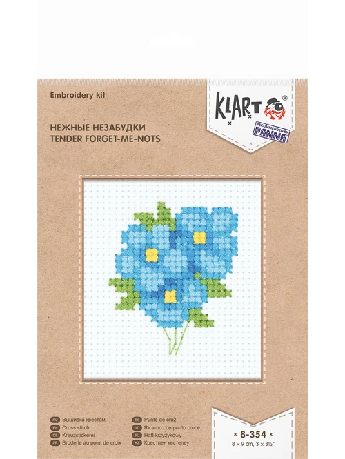 Набор для вышив Кларт 8-354 нежные незабудки - фото 2
