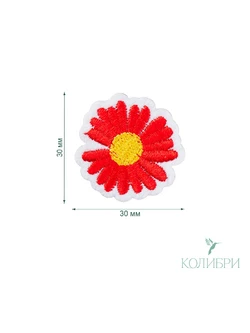 Термоаппликация LA513 30х30 красный