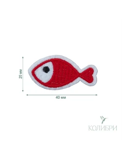 Термоаппликация LA523 красный1