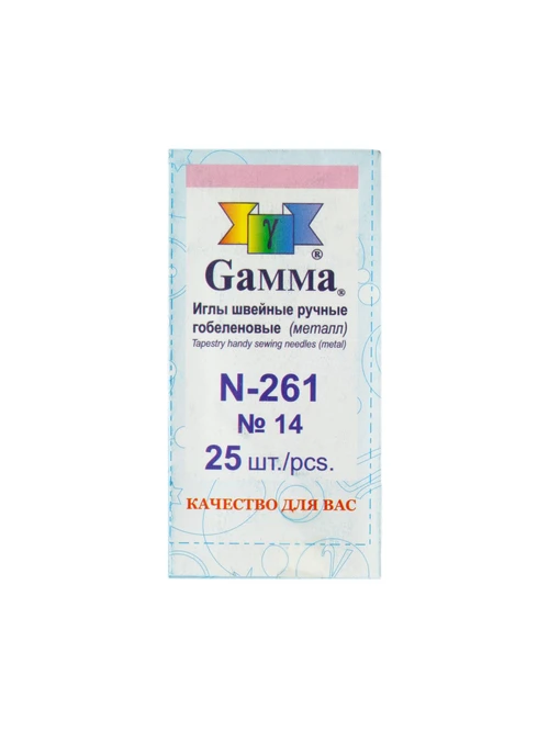 Иглы для шитья гобеленовые N-261 №14 25шт - фото 3