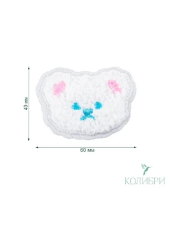 Термоаппликация LA536 60х40 белый