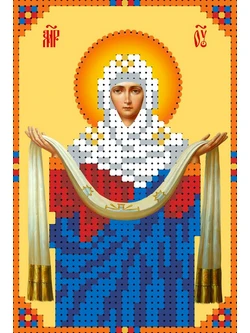 Рисунок на ткани бисером кби-6015 покров пресв. богородицы 7.9х11.6