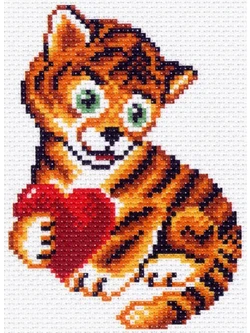 Рисунок на канве 1468 тигр 16х20